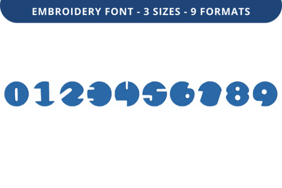 Bow Wow Font 0 to 9: A Sweet Embroidery Font for Handmade Gifts