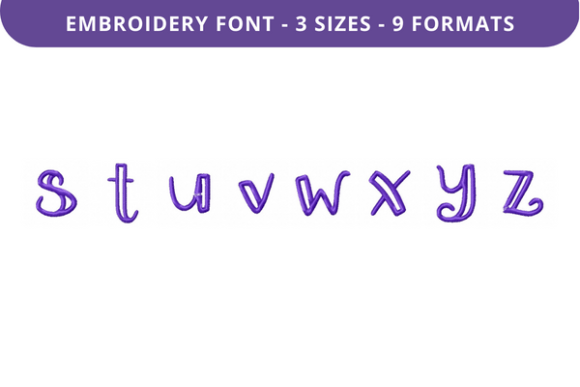 Boxed Sage Font S to Z: A Craft Fair Embroidery Review