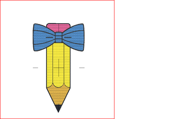 Boy Pencil Bowtie Embroidery: Craft Fair Review