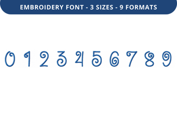 Cherry Frosting Font 0 to 9 Sweet Embroidery Review
