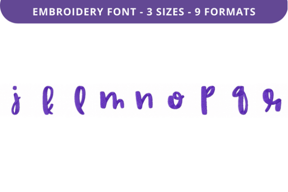 Country Garden Font J to R: Embroidery Font Review