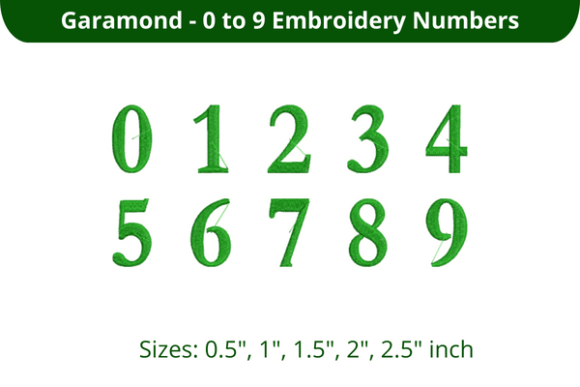Garamond Font 0-9: An Embroidery Seller's Honest Review