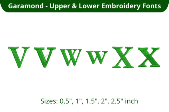 Garamond Font VWX: An Embroidery Designer’s Apparel Review