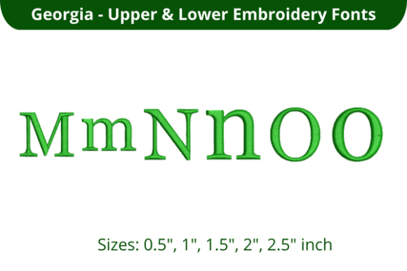 Georgia Font MNO: A Seller's Review for Embroidery Products