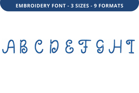 Lucid Dreamer Font Uppercase A-I: Seasonal Embroidery Review