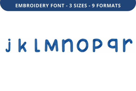 Puhoy Font J to R: Craft Fair Embroidery Review