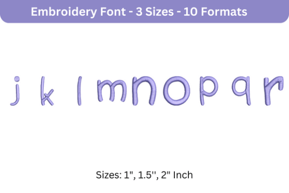 Reviewing Second Grader Font J to R for Boutique Apparel