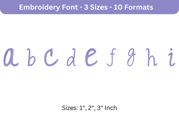 Romantic Font a to I: Embroidery Designer’s Honest Review