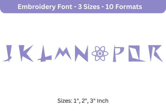 Space Patrol Font Uppercase J to R: A Designer’s Take