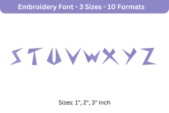 Space Patrol Font Uppercase S to Z: A Maker’s Embroidery Review