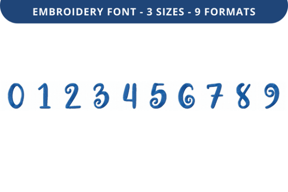 Sugar Buns Font 0 to 9: Embroidery Designer Review