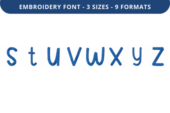 Sunny Box Font Lowercase S to Z