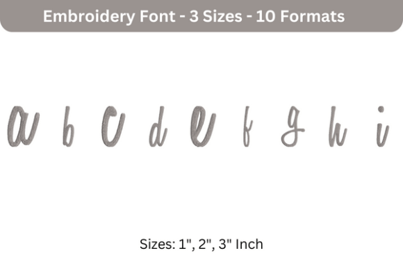 Sweet Bee Font Lowercase a to I: Business Embroidery Review