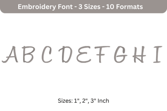 Sweet Bee Font Uppercase A to I: An Embroidery Seller's Review