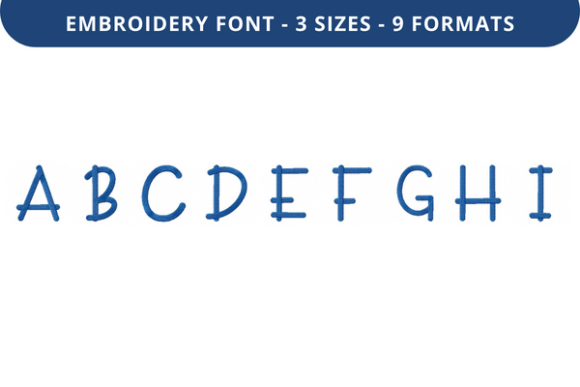 Troofles Font a to I: A Designer’s Stitch Test