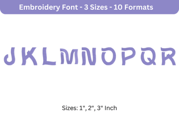 Wavie Font J to R: An Embroidery Designer’s Review