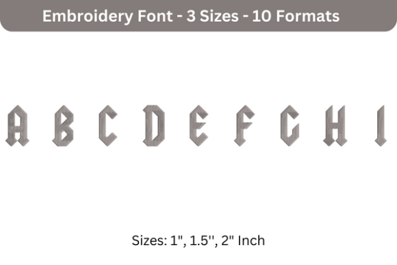 Yeller Font A to I: A Seasonal Embroidery Review